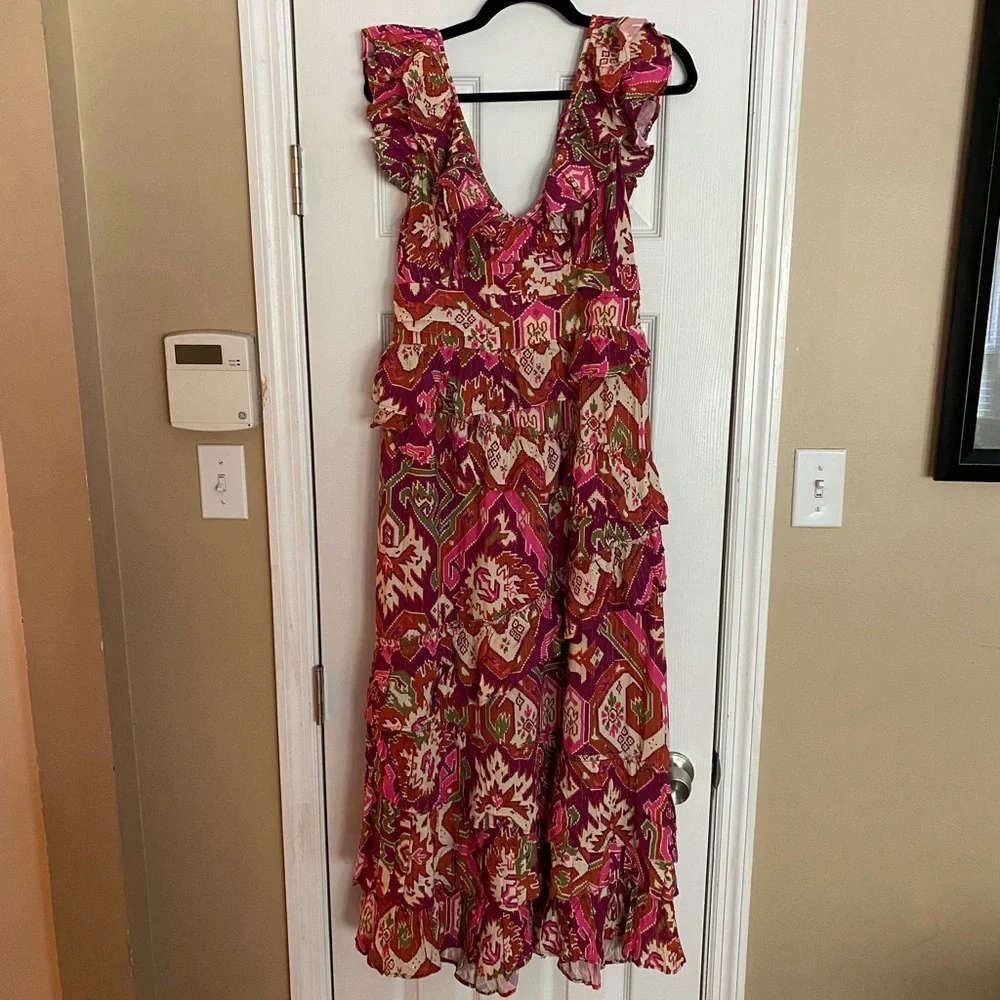 NWT Love The Label Salome Metallic Dress Size Large - Picture 6 of 14